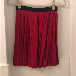 Alex + Alex pleated Red skirt size 0